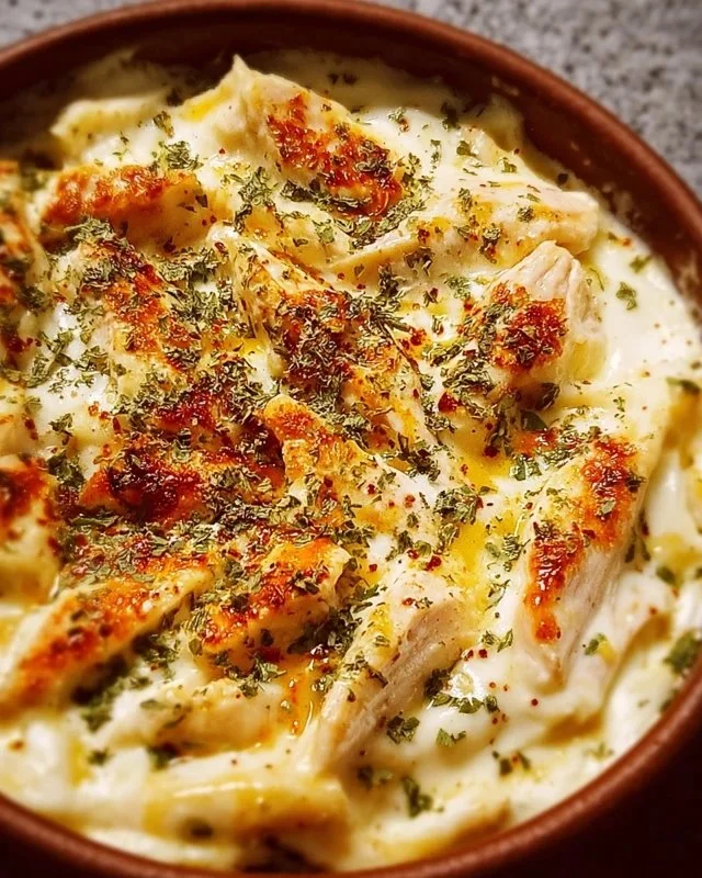 Delicious Crack Dip served in a bowl with tortilla chips on the side.