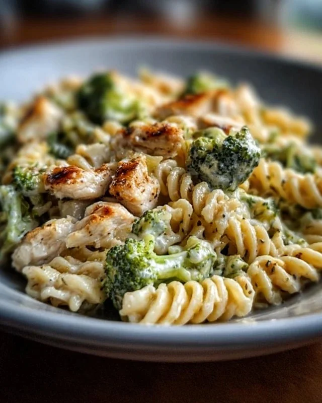 Creamy Rotisserie Chicken Broccoli Pasta