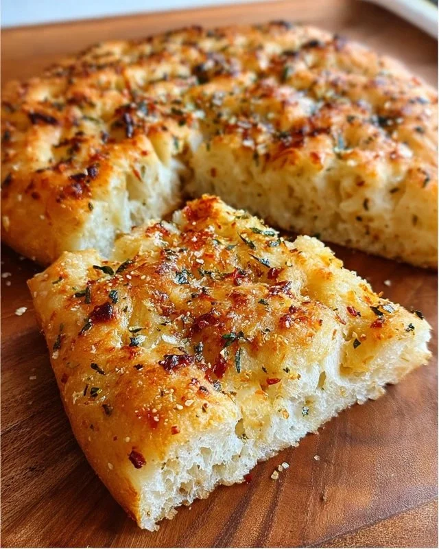 Crispy and Cheesy Garlic Parmesan Focaccia Bread You'll Love