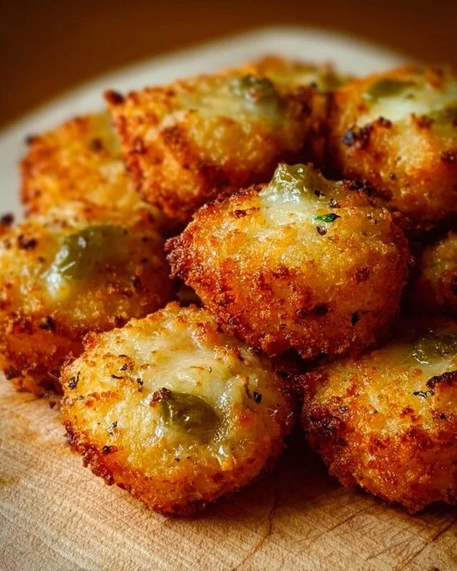 Crispy Pickle Cheese Bites