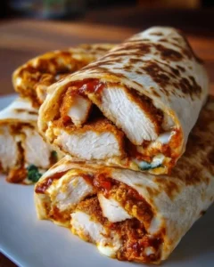 Crunchy crispy air fryer chicken wrapped with mozzarella cheese for a delicious meal.