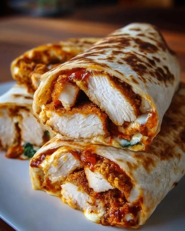 Crunchy crispy air fryer chicken wrapped with mozzarella cheese for a delicious meal.