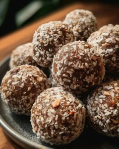 Delicious and nutritious date protein balls for a healthy snack