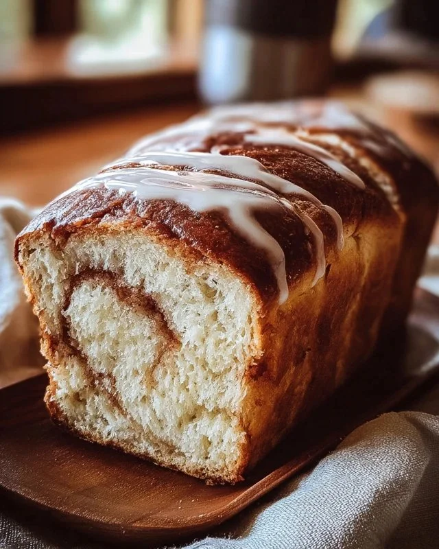 Delicious Dollywood cinnamon bread served warm with icing