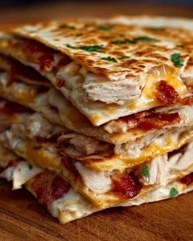 Easy Chicken Bacon Ranch Quesadilla
