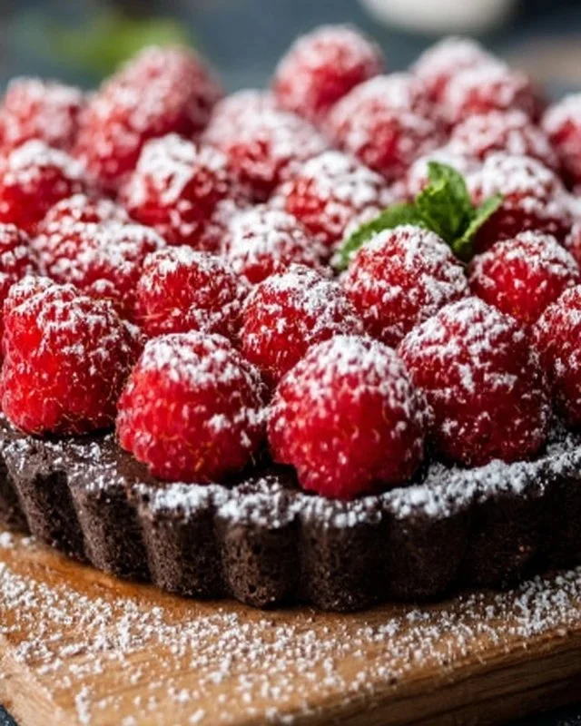 Easy Chocolate Raspberry Tart