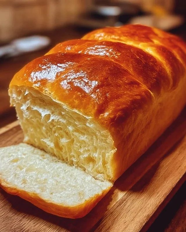 Loaf of easy homemade bread fresh out of the oven