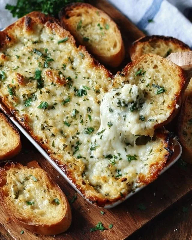 Gooey Garlic Bread Dip for Your Next Cozy Gathering