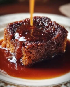 Deliciously moist sticky toffee pudding with rich caramel sauce by Gordon Ramsay