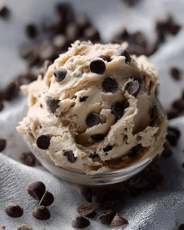 Delicious Greek Yogurt Cookie Dough prepared with natural ingredients.