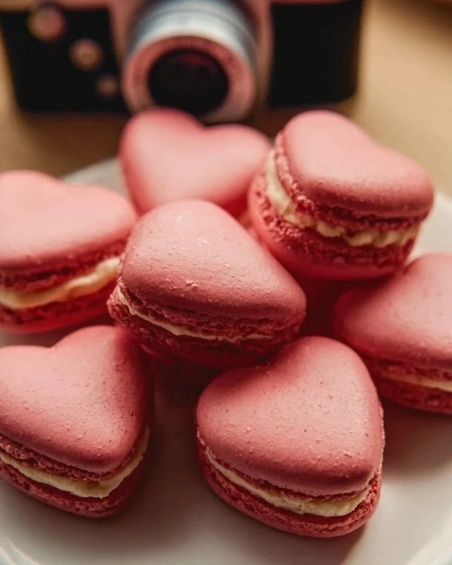 Heart-Shaped Macarons