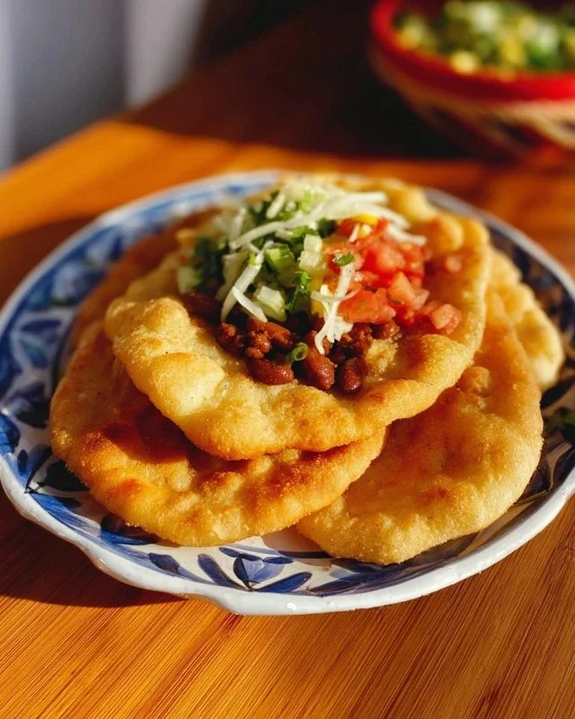 Homemade Navajo Taco (Indian Fry Bread) Recipe