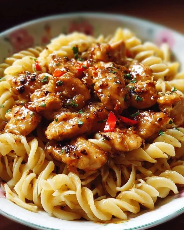 Honey Pepper Chicken Pasta Recipe