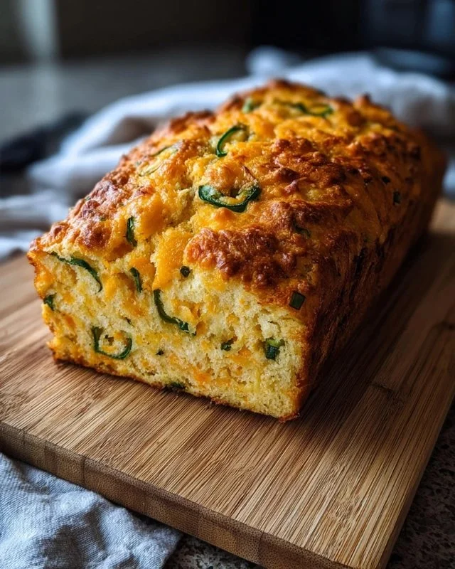 Irresistible Easy Jalapeño Cheddar Bread in 7 Ingredients