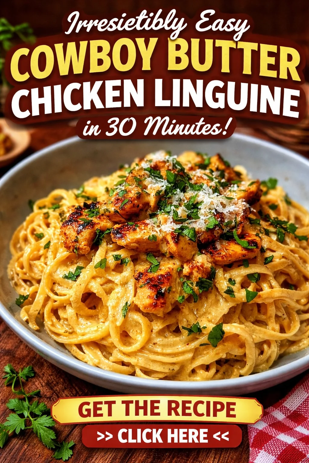 Irresistibly Easy Cowboy Butter Chicken Linguine in 30 Minutes