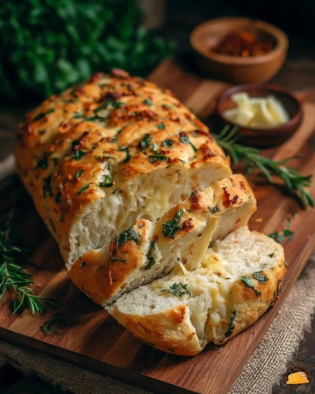 Italian Herbs and Cheese Bread