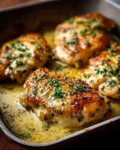 Delicious Keto Garlic Parmesan Chicken recipe served on a plate
