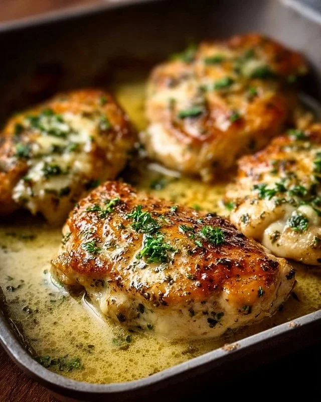 Delicious Keto Garlic Parmesan Chicken recipe served on a plate