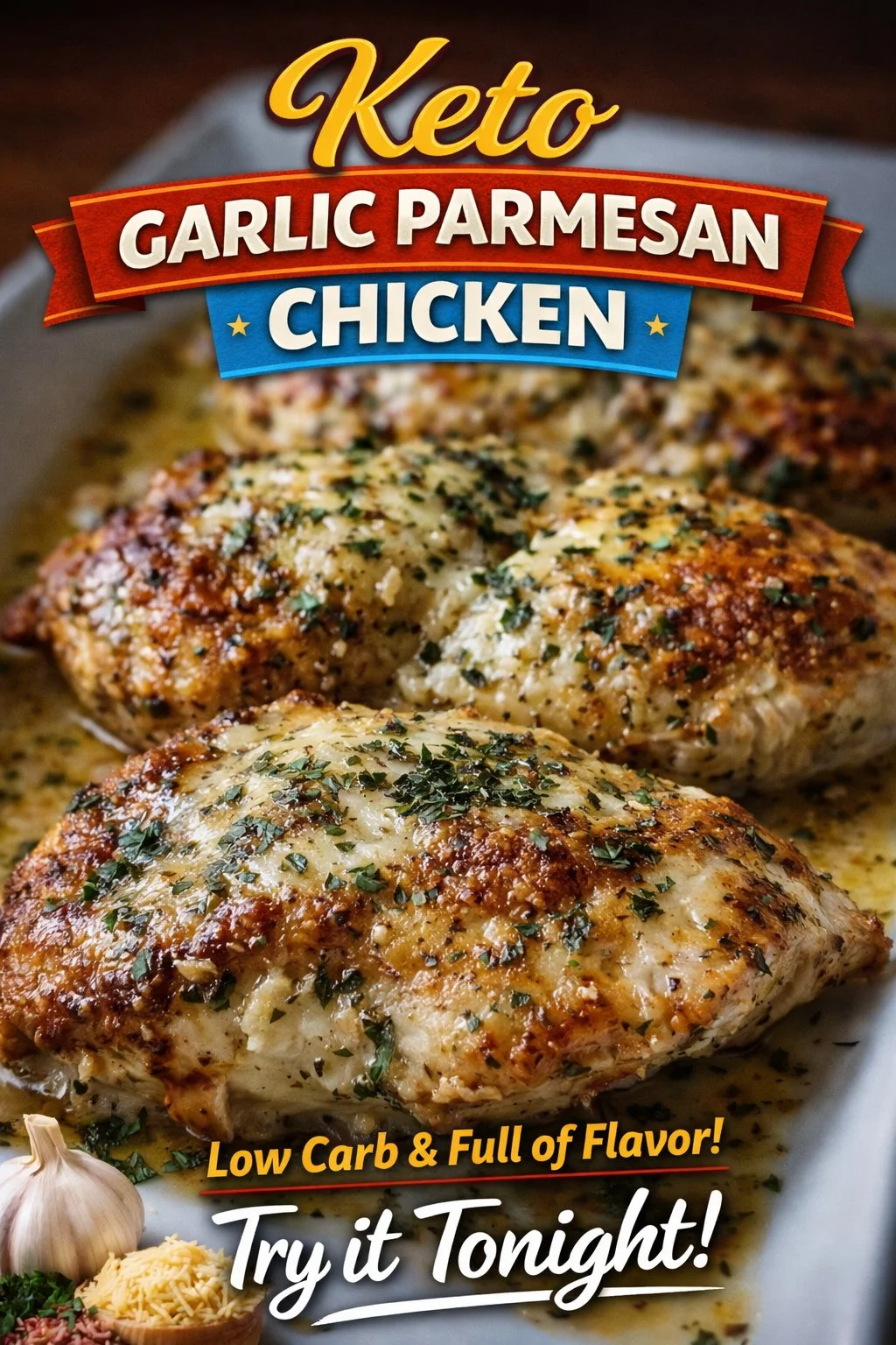 Keto Garlic Parmesan Chicken