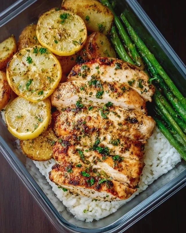 Lemon Garlic Chicken Meal Prep