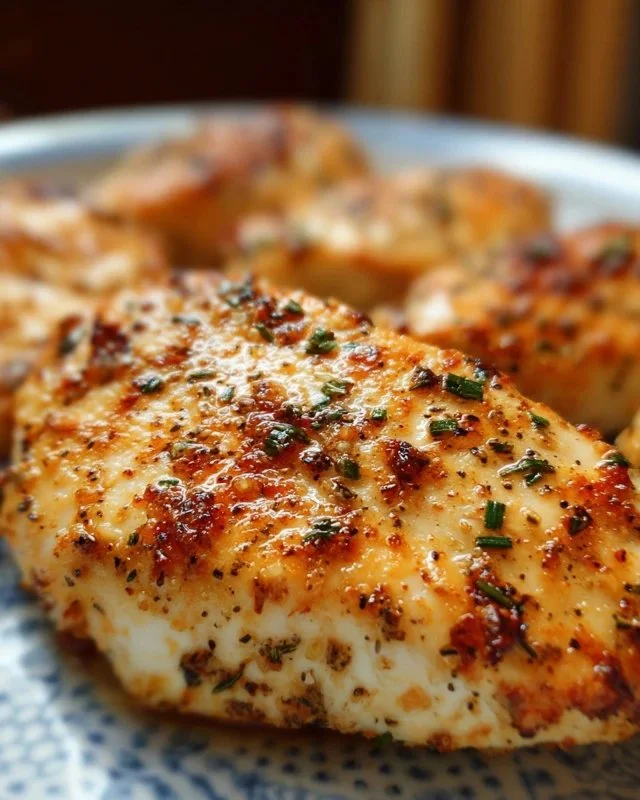 Juicy melt-in-your-mouth chicken breast served with vegetables