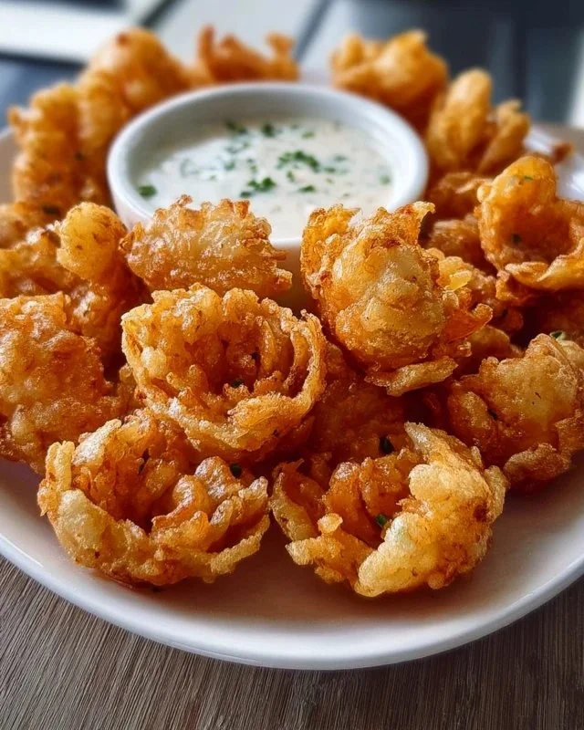 Mini Bloomin' Onions with Buttermilk Ranch Dip
