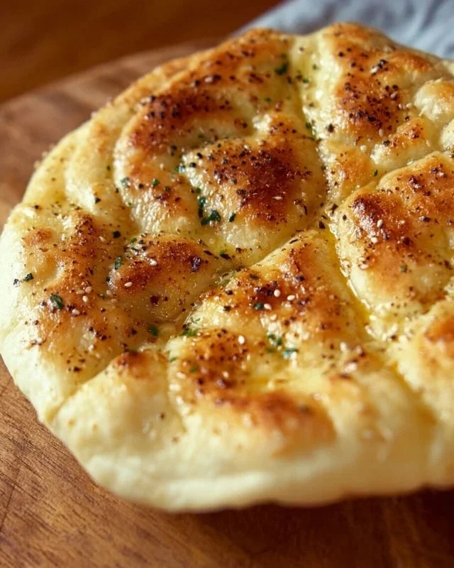 No-Oven Turkish Bread Bazlama made with 3 ingredients