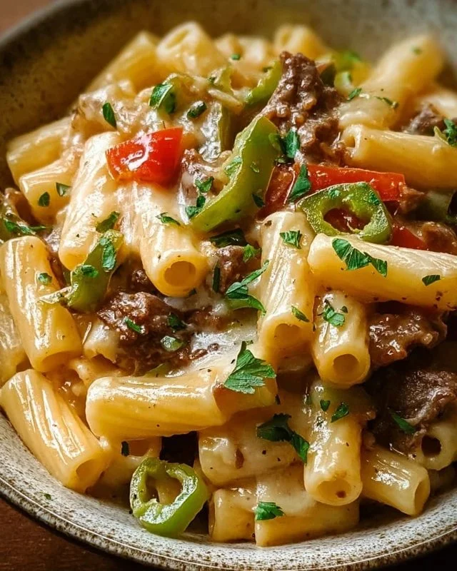 Philly Cheesesteak Pasta