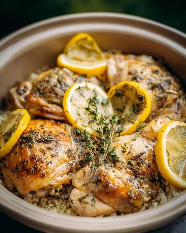 Slow Cooker Lemon Herb Chicken