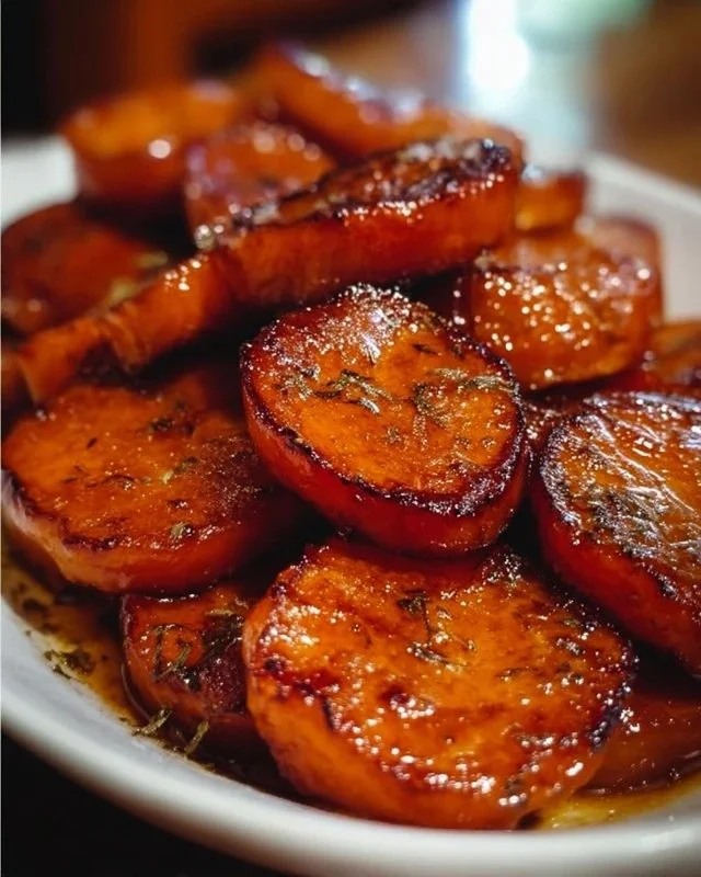 Southern Candied Sweet Potatoes with Brown-Sugar Cinnamon Glaze