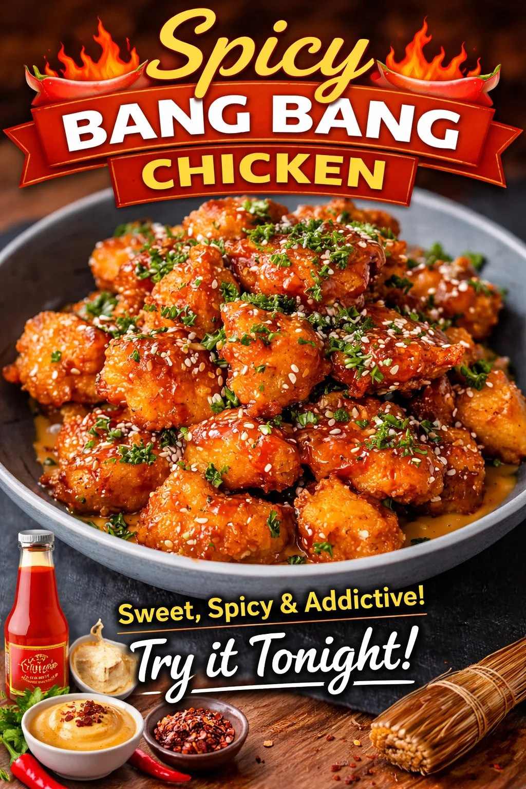 Spicy Bang Bang Chicken Recipe