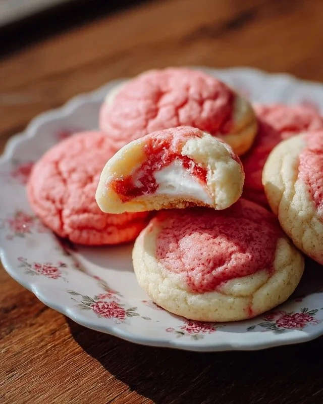 Strawberry Cheesecake Cookies