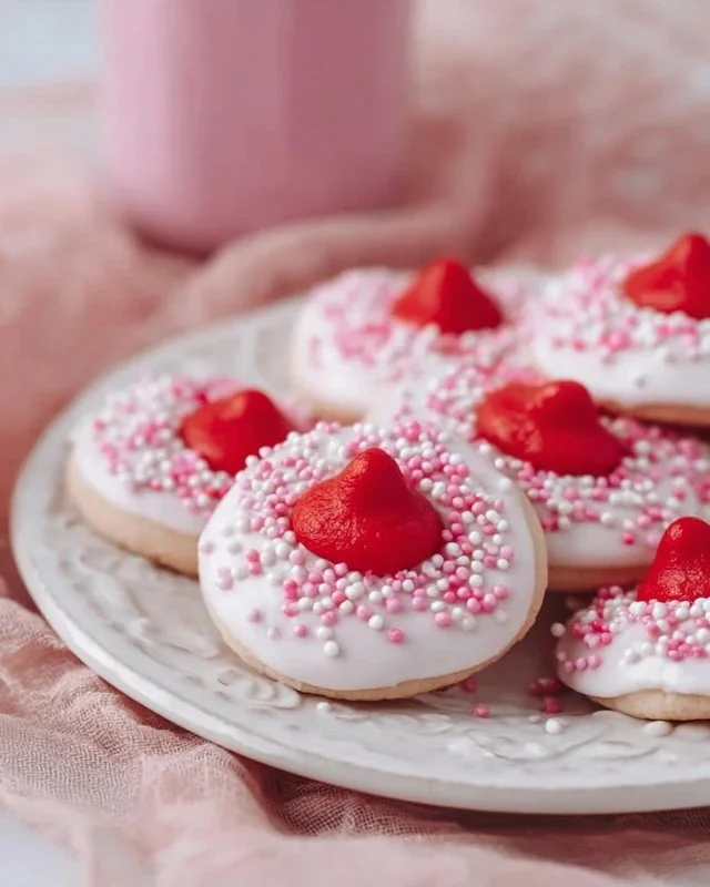 Strawberry Kiss Cookies – Amazing Soft Valentine’s Delight