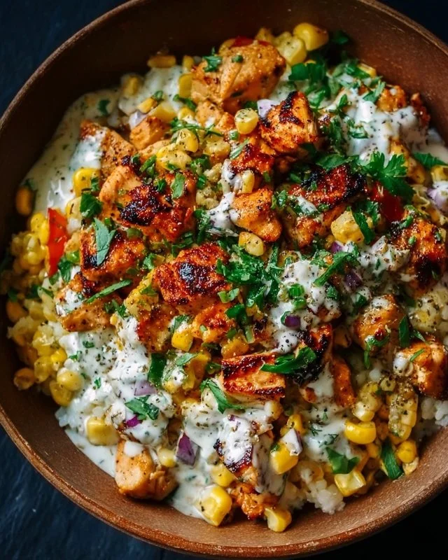 Tasty Street Corn Chicken Bowl: Smoky, Creamy Dinner Delight