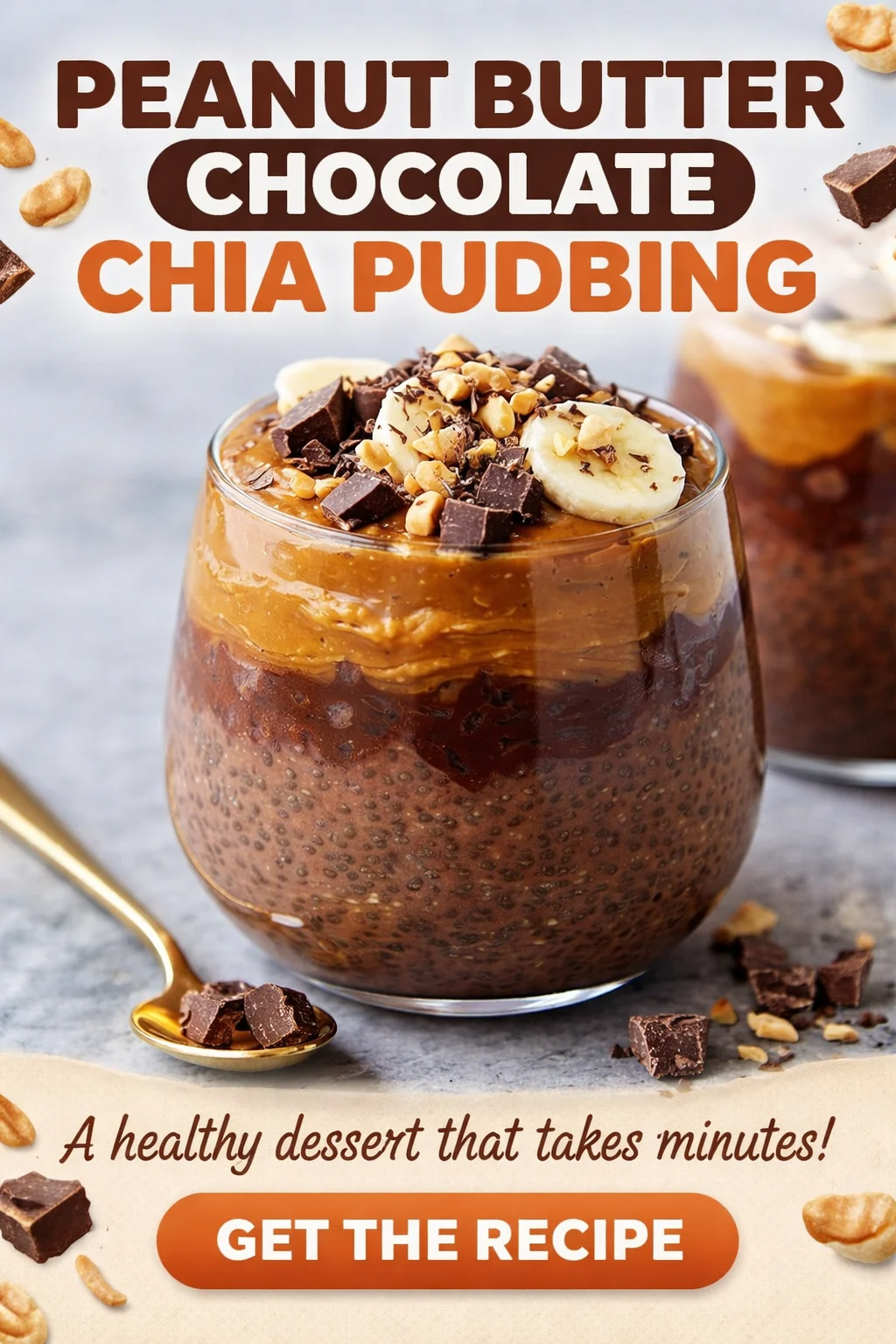 This peanut butter chocolate chia pudding combines two of the best ever flavors for a healthy dessert that takes …