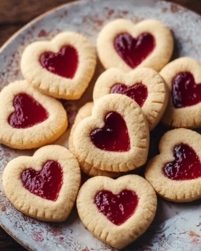 Thumbprint Heart Cookies Recipe