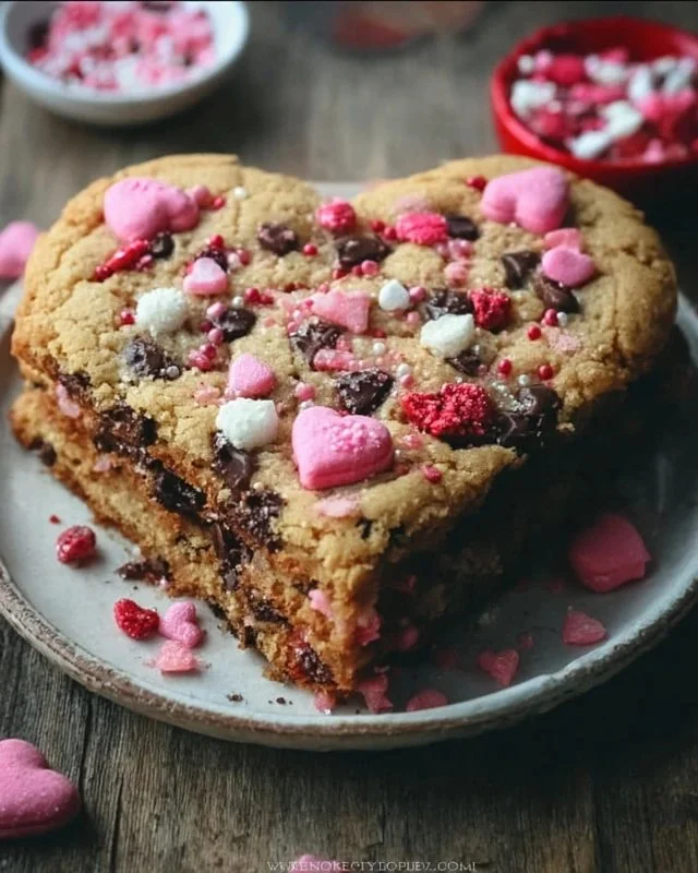 Valentine's Day Cookie Cake