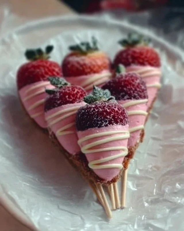 Assorted delicious Valentine's desserts including cakes and chocolates.