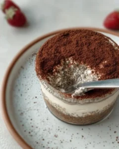 Viral tiramisu chia pudding dessert, gluten-free and refined sugar-free