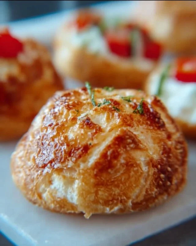 Assorted cold appetizers on a platter, including dips and veggies.