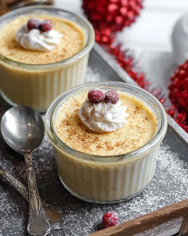 Homemade Eggnog Pudding