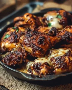 A plate of Mississippi Mud Chicken, featuring rich sauces and garnishes.